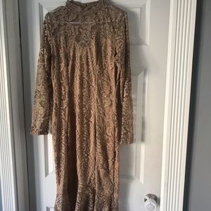 Long sleeve lace dress